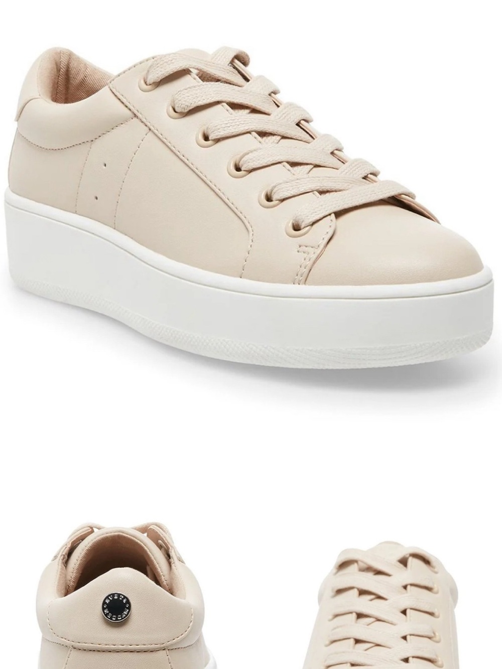 Steve Madden Bertie Tan Platform Sneakers – Size 10